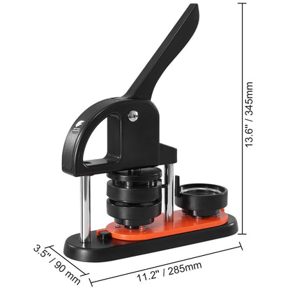 Button Maker Machine, 2.28 inch/58mm Pin Maker, Installation-Free Badge Punch Press Kit, Children DIY Gifts Button Making Supplies with 100pcs Button Parts, Circle Cutter, Magic Book - Image 8