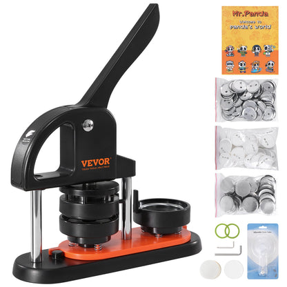 Button Maker Machine, 2.28 inch/58mm Pin Maker, Installation-Free Badge Punch Press Kit, Children DIY Gifts Button Making Supplies with 100pcs Button Parts, Circle Cutter, Magic Book - Image 9