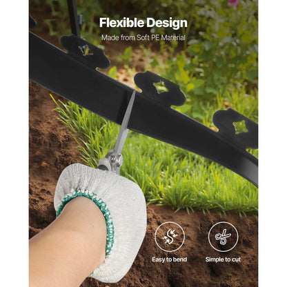 Landscape Edging, 3000 x 4 cm Plastic Garden Border Edging with 120 Spikes, No Dig, Flexible Lawn Edgings Roll, UV-Resistant Mini Fence Borders Pathway Edgings for Flower Beds Yard Paver - Image 5