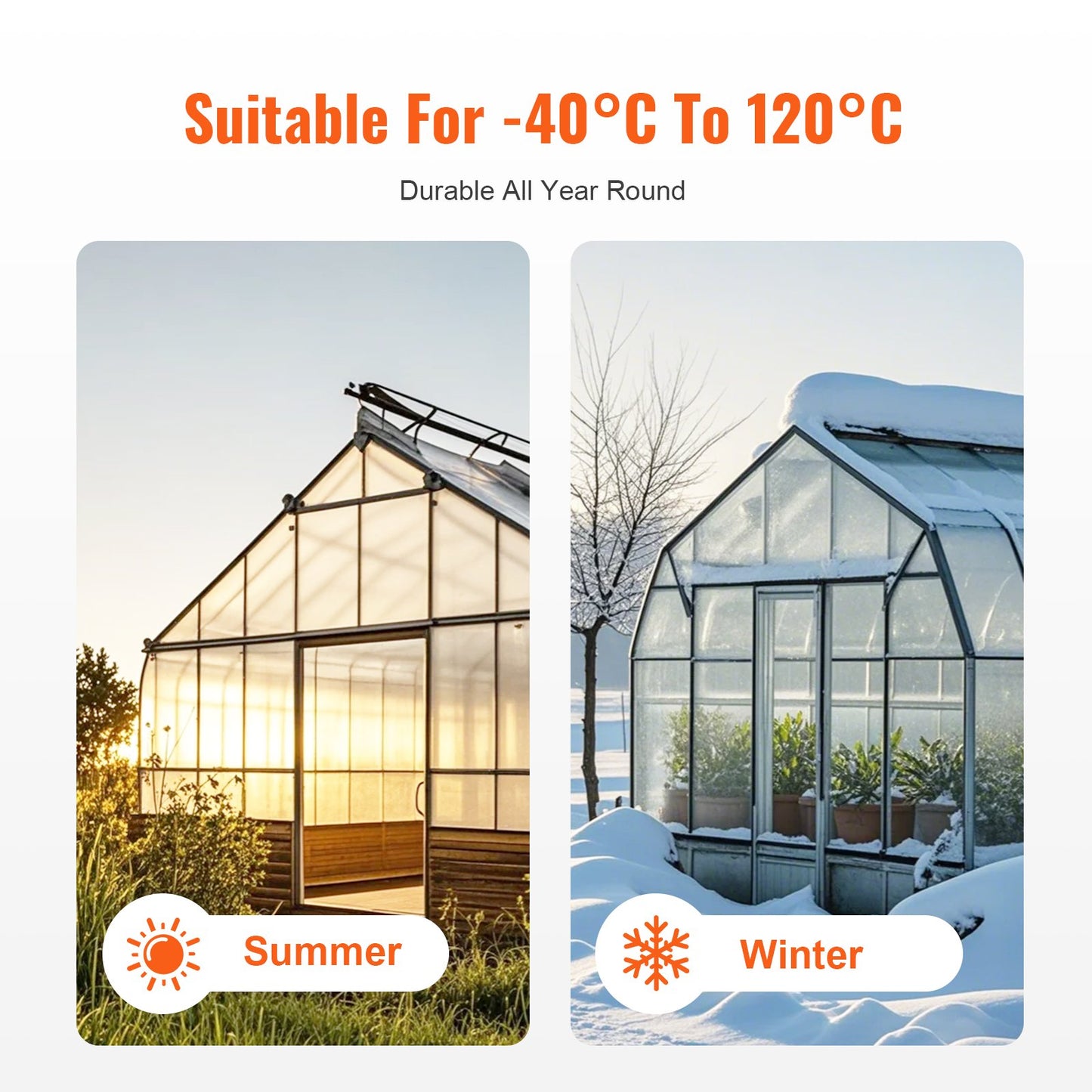 15 Pack Polycarbonate Greenhouse Panels, 2' X 4' X 0.24'' Roof Panels Sheets, Waterproof UV Protected Corrugated Plastic Roofing, Impact Resistance Clear Roofing Sheets for Greenhouse/Garden - Image 4