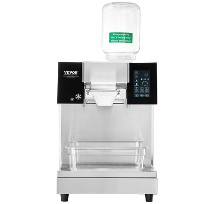 Commercial Snowflake Ice Machine, 397LBS/24H Snowflake Ice Maker, Stainless Steel Ice Shaver Machine, Electric Snow Cone Maker, Liquid Cooling System for Rapid Heat Dissipation, Ice Cream - Image 9