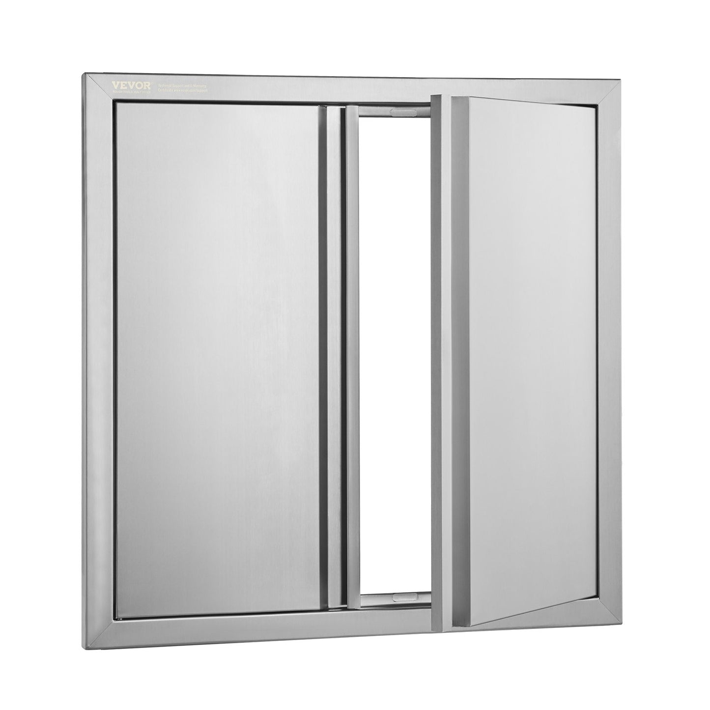 BBQ Access Door, 610x610 mm Double Outdoor Kitchen Door, Stainless Steel Flush Mount Door, Wall Vertical Door with Recessed Handles , for BBQ Island, Grilling Station, Outside Cabinet - Image 9