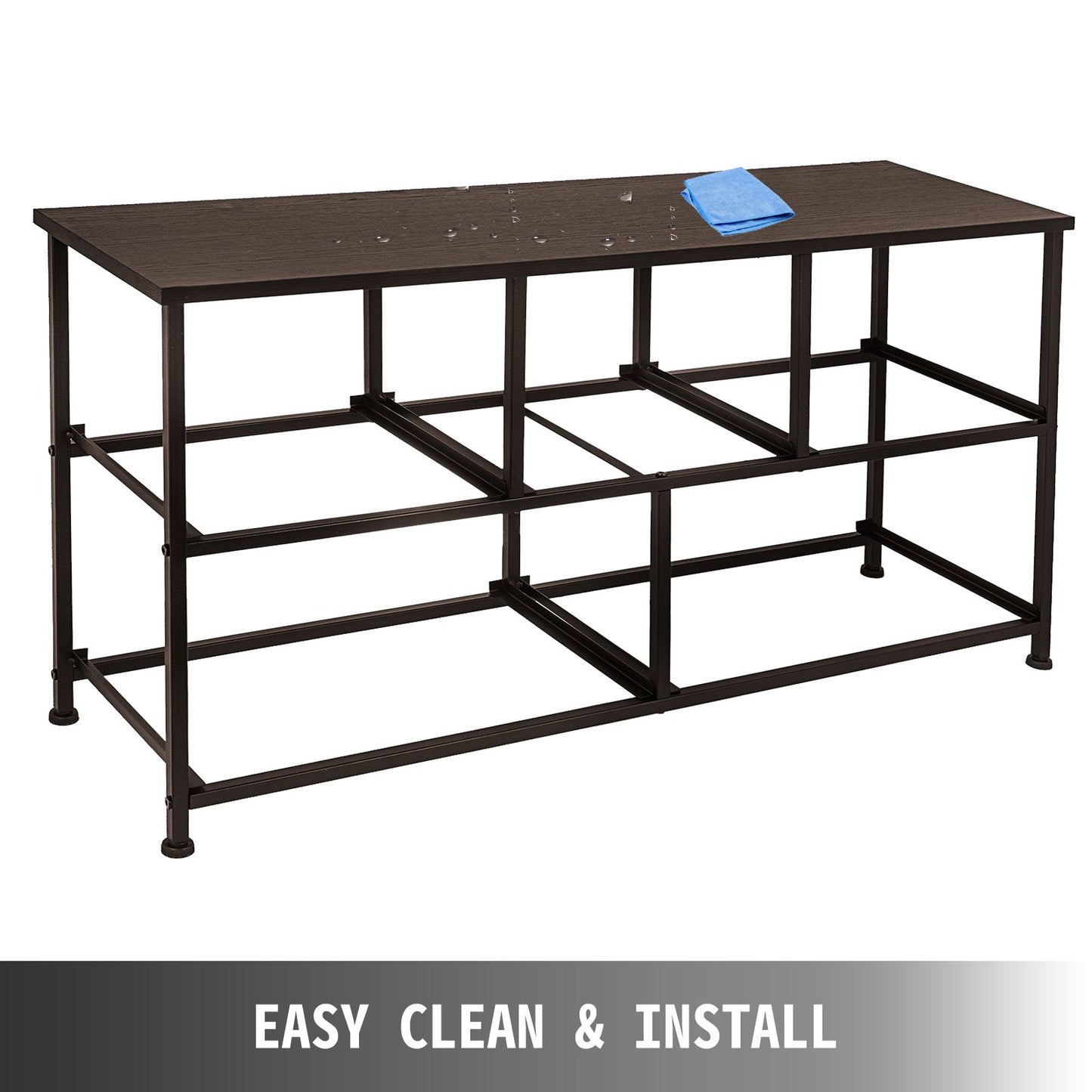 Dresser Storage Tower with 5 Fabric Drawer Steel Frame Storage Cabinet Bin Storage Organizer Unit Fabric Cube Dresser Chest Cabinet Coffee Wide (Coffee/Wide) - Image 6