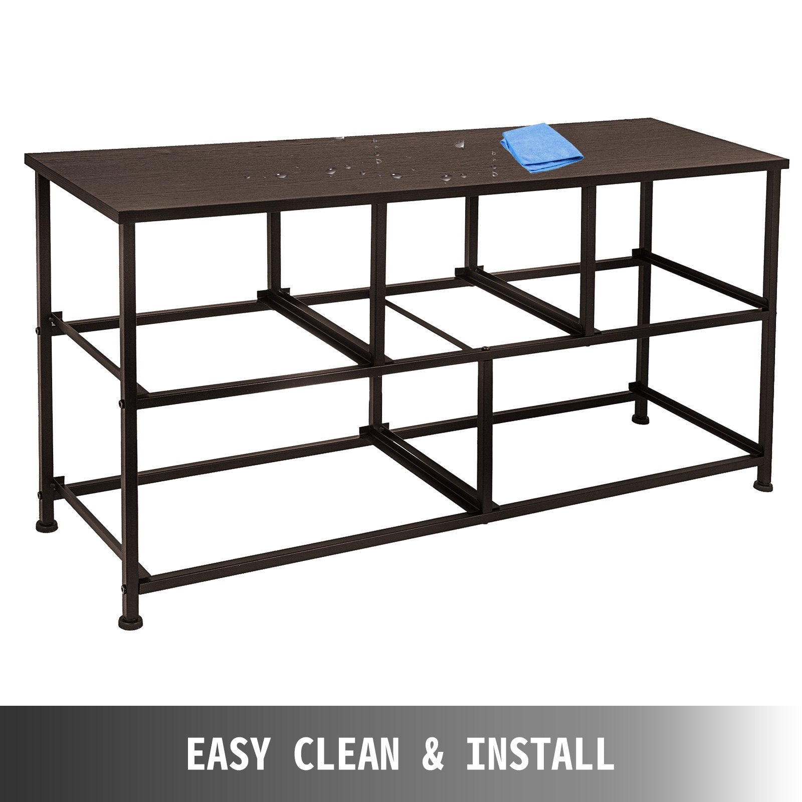 Dresser Storage Tower with 5 Fabric Drawer Steel Frame Storage Cabinet Bin Storage Organizer Unit Fabric Cube Dresser Chest Cabinet Coffee Wide (Coffee/Wide) - Image 6