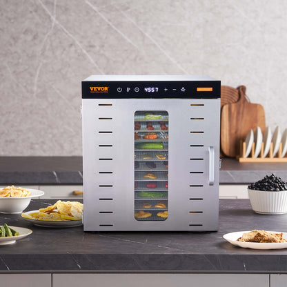 10 Trays Food Dehydrator Machine Stainless Steel 1000W Jerky Fruit Drying - Image 8