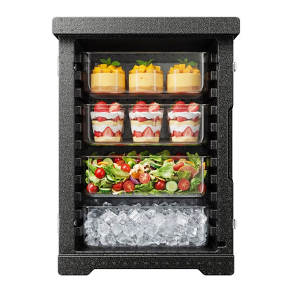 Insulated Food Pan Carrier, 90L Hot Box for Catering, LLDPE Food Box Carrier with Double Buckles, Front Loading Food Warmer for Restaurant, Canteen, etc. - Image 9