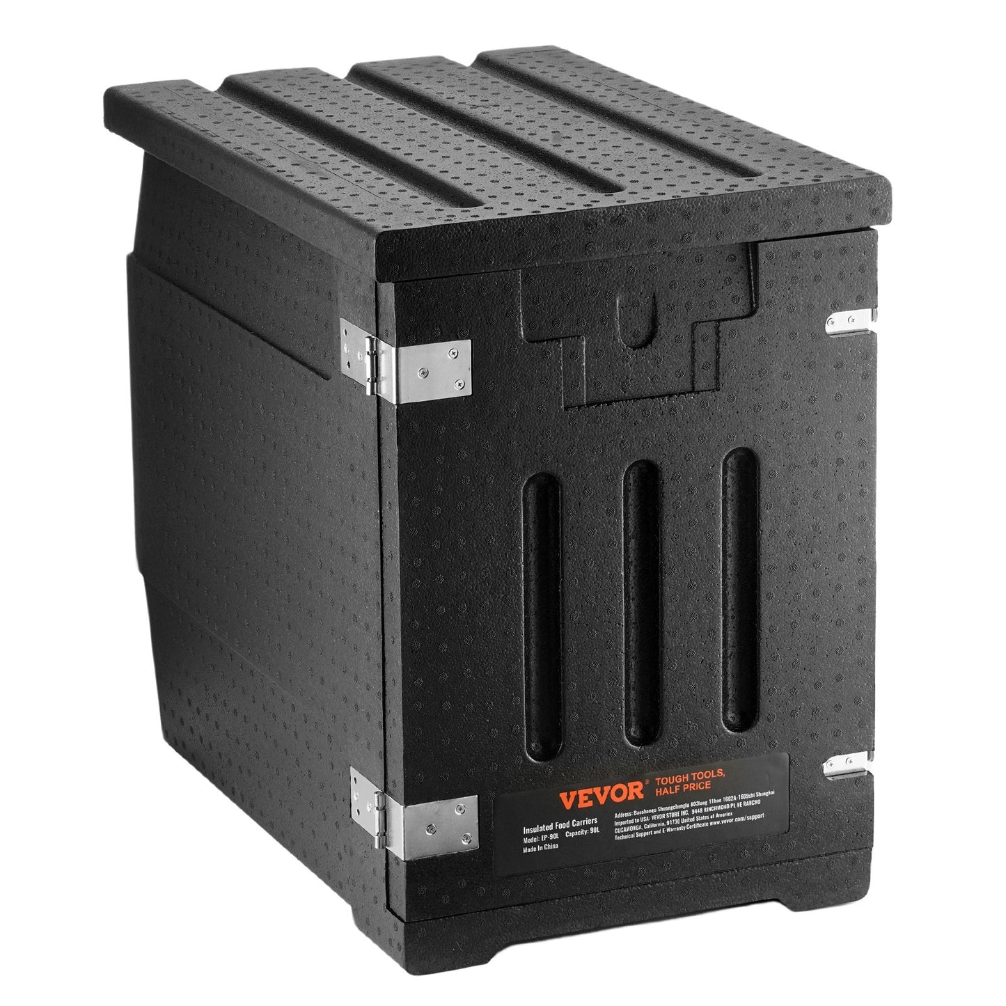 Insulated Food Pan Carrier, 90L Hot Box for Catering, LLDPE Food Box Carrier with Double Buckles, Front Loading Food Warmer for Restaurant, Canteen, etc. - Image 9