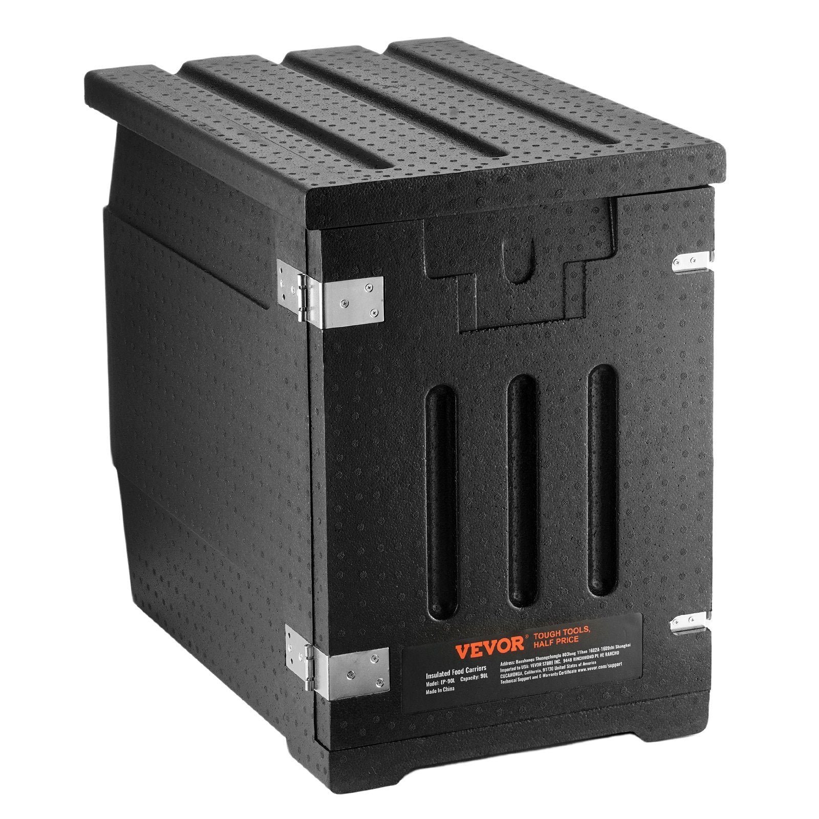 Insulated Food Pan Carrier, 90L Hot Box for Catering, LLDPE Food Box Carrier with Double Buckles, Front Loading Food Warmer for Restaurant, Canteen, etc. - Image 9