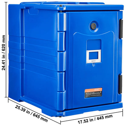 Insulated Food Pan Carrier, 90L Hot Box for Catering, Food Box Carrier with Double Buckles, Front Loading Food Warmer with Handles, Stackable End Loader for Restaurant, Canteen - Image 8