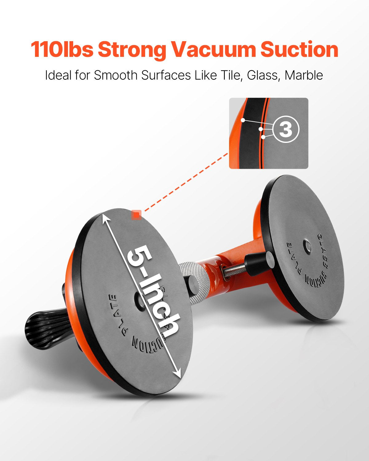 Seamless Seam Setter 5" Suction Cup for Countertop Seam Joining & Leveling - Image 2