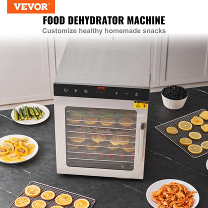 10 Trays Food Dehydrator Machine Stainless Steel 800W Jerky Fruit Drying - Image 2