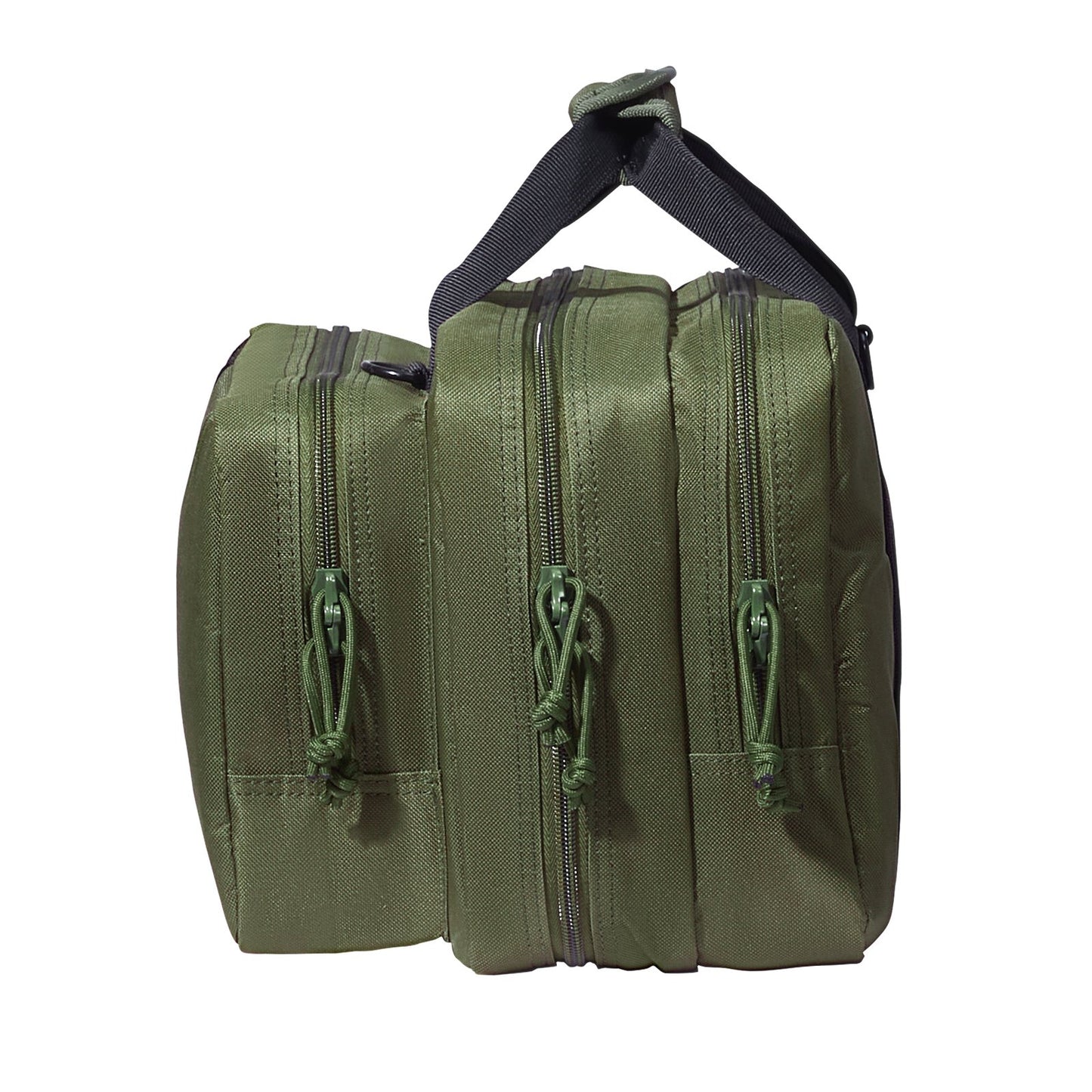 Range Bag for 2 Pistols Tactical Gun Bag 2 Built-in Pistol Bags Green
