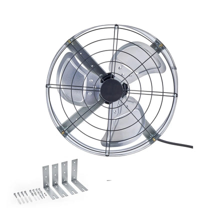 380 mm Gable Mount Fan 1300 CFM Attic Vent Fan with Adjustable Thermostat