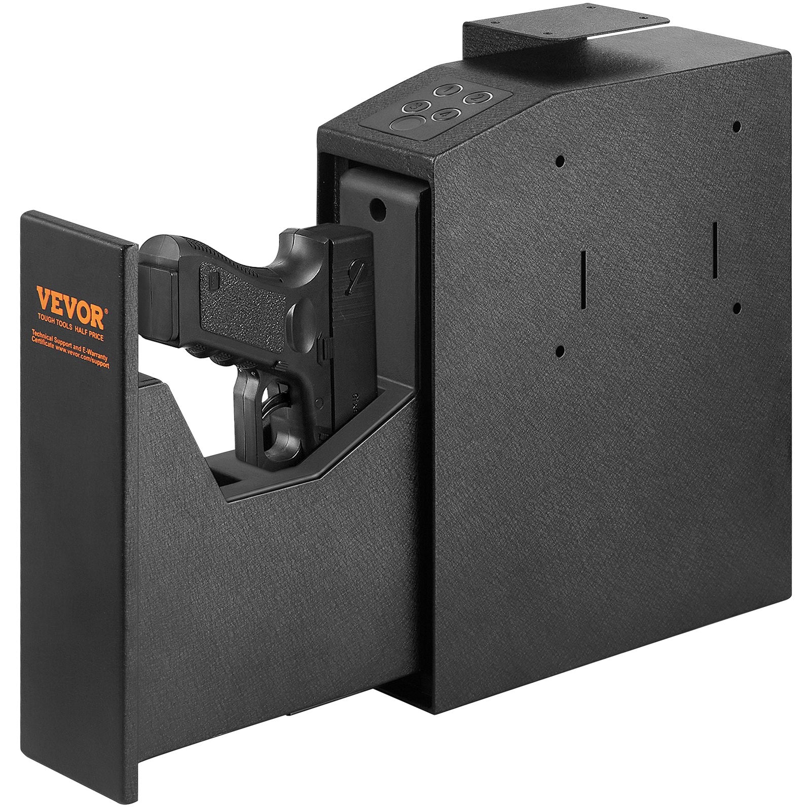 Mounted Gun Safe for Pistols Biometric Gun Safe 3 Access Ways 1 Pistol - Image 9