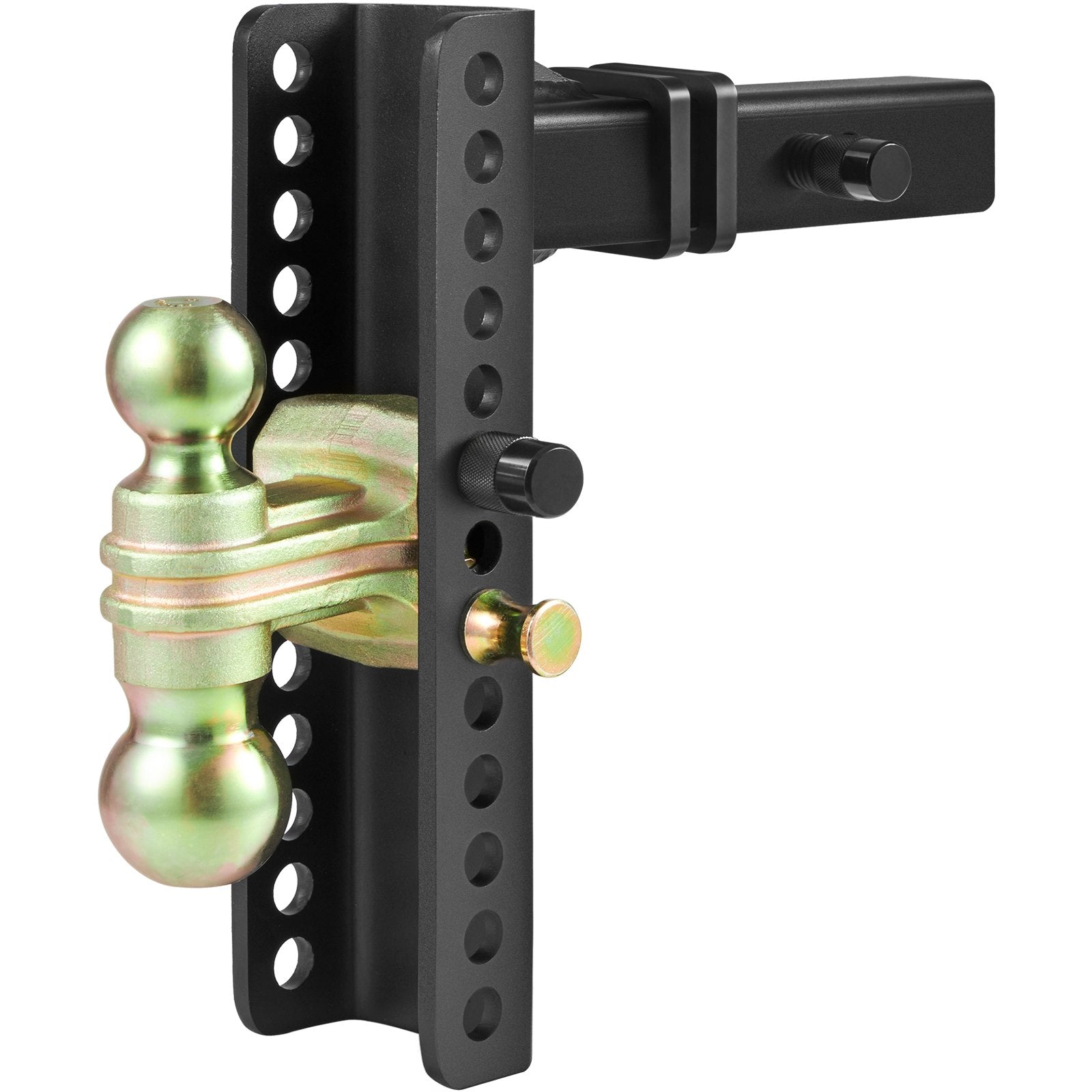 Adjustable Trailer Hitch, 25.4 cm Drop & 21.59 cm Rise Hitch Ball Mount with 5.08 cm Receiver, Solid Tube, 6350 kgs GTW, 5.08 cm & 5.08-0.79 cm 45# Steel Tow Balls with Key Lock for Truck Towing - Image 9