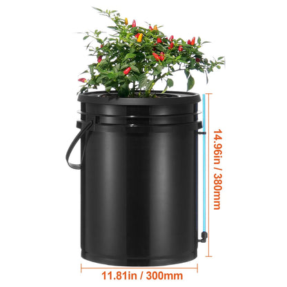 DWC Hydroponics Grow System Deep Water Culture with Top Drip 4 Buckets - Image 8