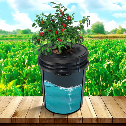 DWC Hydroponics Grow System Deep Water Culture 8 Buckets with Air Pump - Image 8