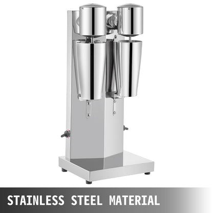 Commercial Milkshake Maker Machine Double Heads Thickshake Frother Stainless - Image 2