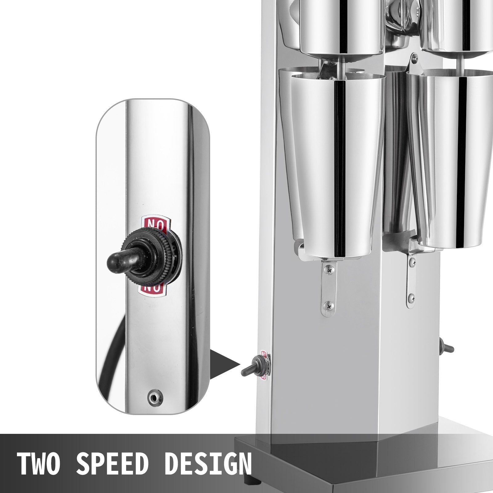 Commercial Milkshake Maker Machine Double Heads Thickshake Frother Stainless - Image 4