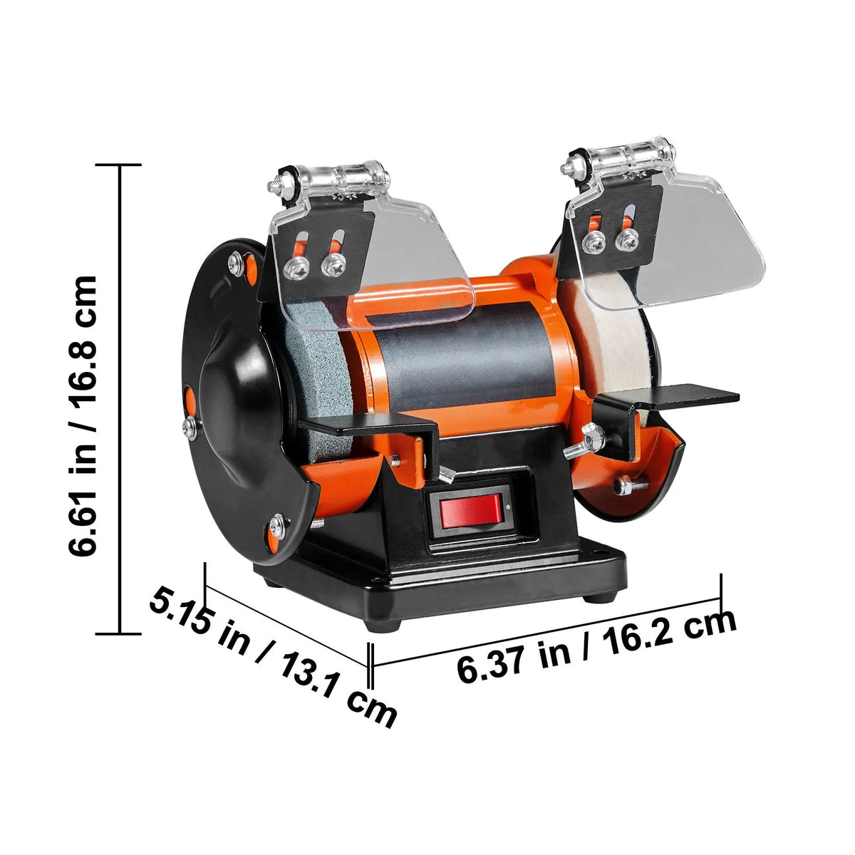 Jewelry Polisher, Bench Grinder Polishing & Buffing Machine, 3590RPM Bench Lathe Polisher with 1 Wool Wheel & 1 Abrasive Fiber Wheel & 1 Grinding Wheel & 100pcs Tools - Image 8