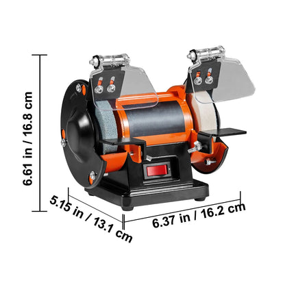 Jewelry Polisher, Bench Grinder Polishing & Buffing Machine, 3590RPM Bench Lathe Polisher with 1 Wool Wheel & 1 Abrasive Fiber Wheel & 1 Grinding Wheel & 100pcs Tools - Image 8