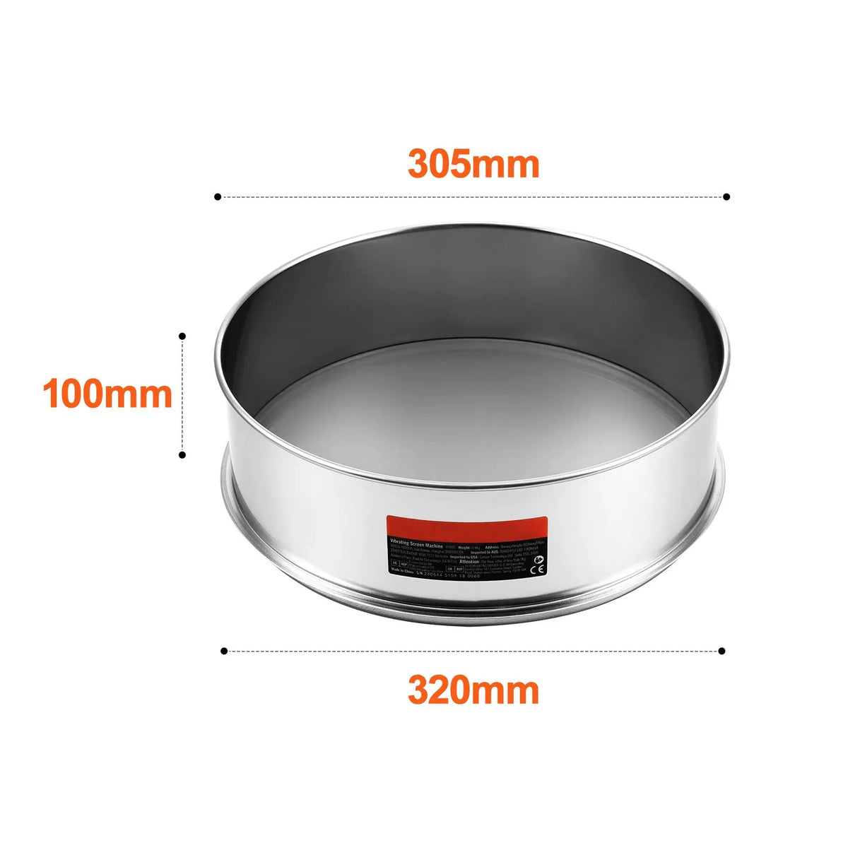 Flour Sieve Fine Mesh, 80 Mesh Flour Sifter, 304 Stainless Steel Fine Mesh Sifter Food-grade, Dia. 12.6" Fine Mesh Strainers for Baking, 5 Sizes Mesh hole for Mungbean, Rice, Flour, Pearl Powder - Image 8