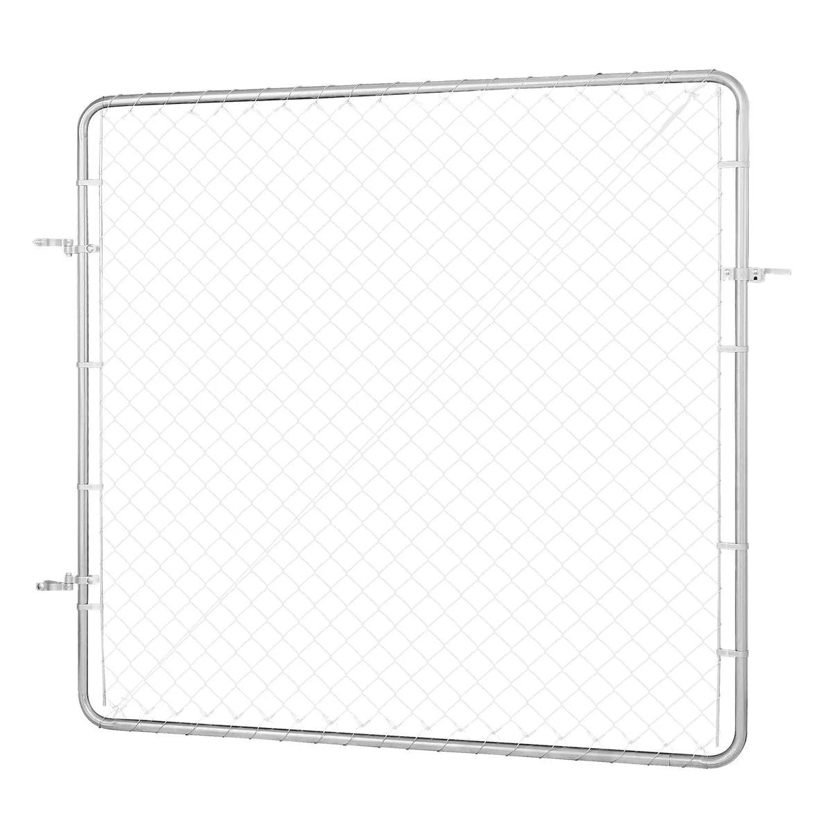 Chain Link Fence Gate, 70 x 72 in, Adjustable Chain Link Fence Panel, Fit 3 ft (W) x 4 ft (H) Garden Fence Gate Opening, Rust-Resistant Galvanized Fencing Gate for Farm Posts Not Included - Image 9