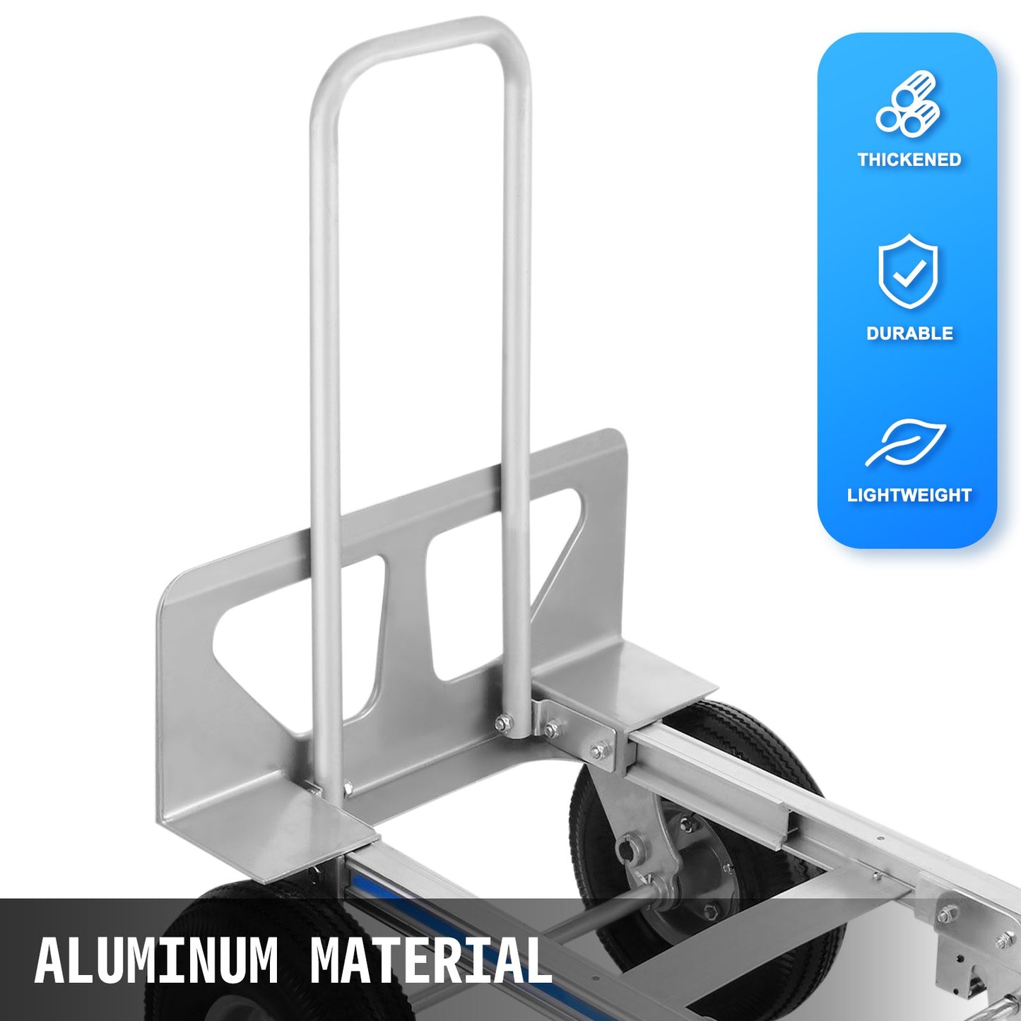Aluminum Hand Truck 3 in 1 Folding Hand Truck Convertible Hand Truck and Dolly - Image 2