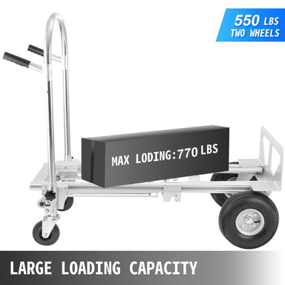 Aluminum Hand Truck 3 in 1 Folding Hand Truck Convertible Hand Truck and Dolly - Image 3