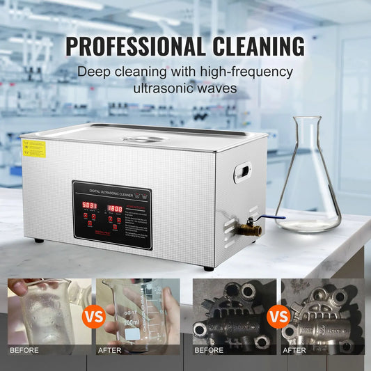 22L Ultrasonic Cleaner with Timer Heating Machine Digital Sonic Cleaner - Image 2