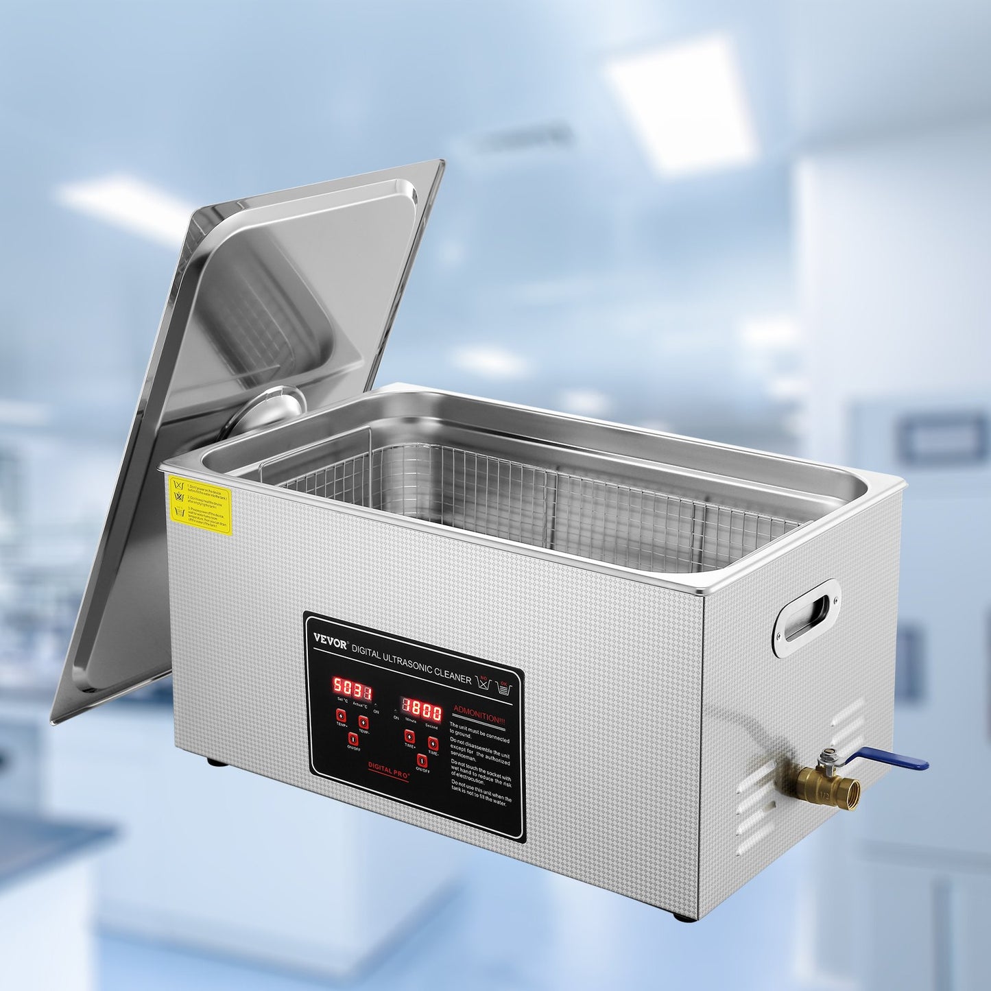 22L Ultrasonic Cleaner with Timer Heating Machine Digital Sonic Cleaner - Image 8