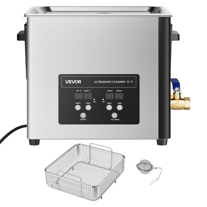 15L Ultrasonic Cleaner, Professional Ultrasonic Cleaner Machine with Cleaning Basket & Digital Display, 240W Stainless Steel 40kHz Industrial Cleaning Machine for Parts, Carburetors, Instruments - Image 9
