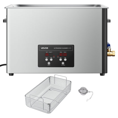 30L Ultrasonic Cleaner, Professional Ultrasonic Cleaner Machine with Cleaning Basket & Digital Display, 480W Stainless Steel 40kHz Industrial Cleaning Machine for Parts, Carburetors, Instruments - Image 9