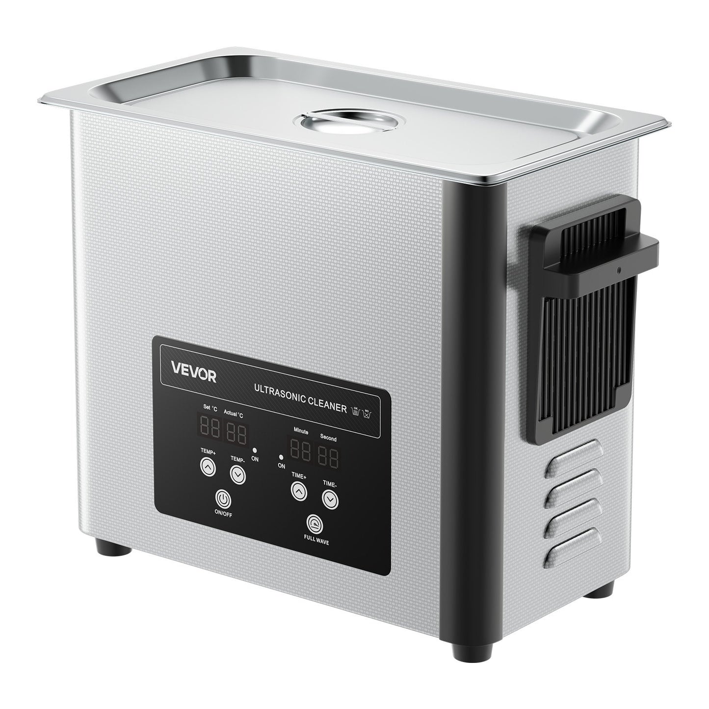 6L Ultrasonic Cleaner, Professional Ultrasonic Cleaner Machine with Cleaning Basket & Digital Display, 120W Stainless Steel 40kHz Cleaning Machine for Watches, Razors, Jewelry, Coins and More