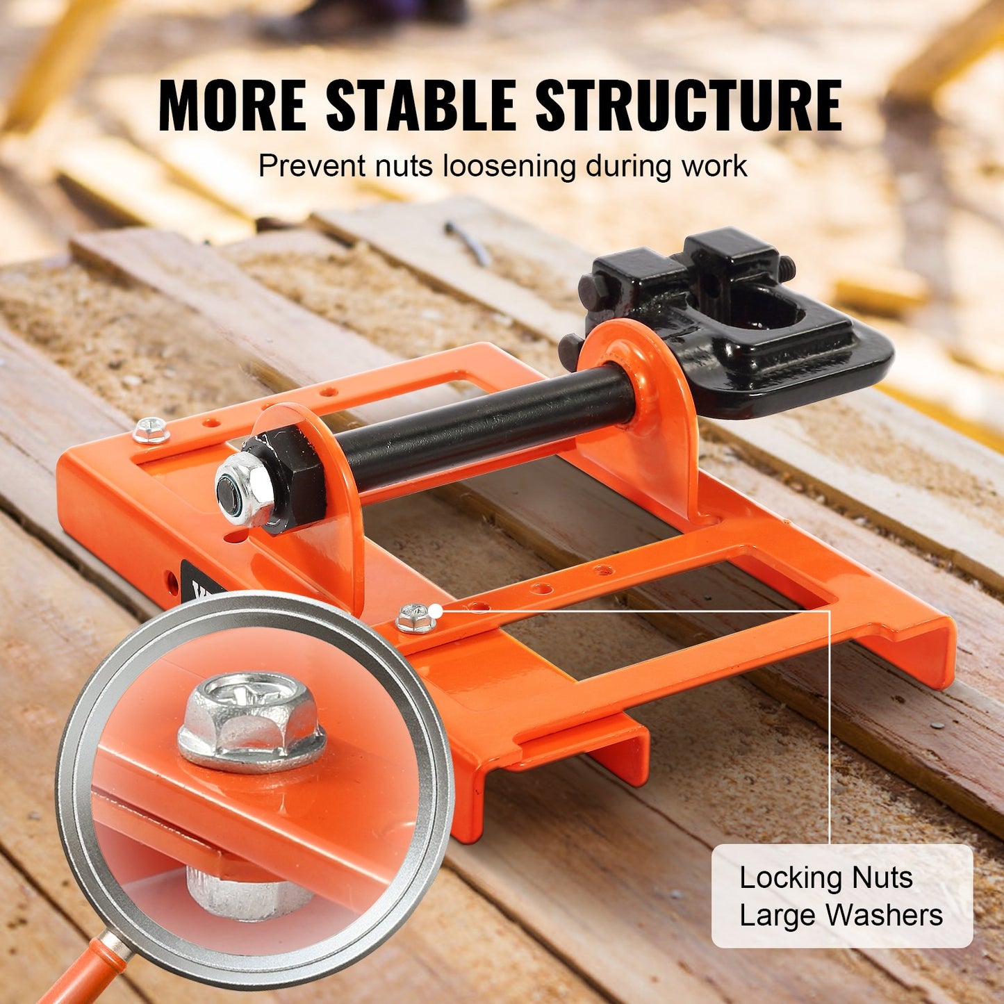 Chainsaw Mill, Vertical Lumber Cutting Guide with 5.1-15.2cm Cutting Width, Cast Iron Portable Timber Chainsaw Attachment, Lightweight Wood Timber Milling Attachment for Builders and Woodworkers - Image 3