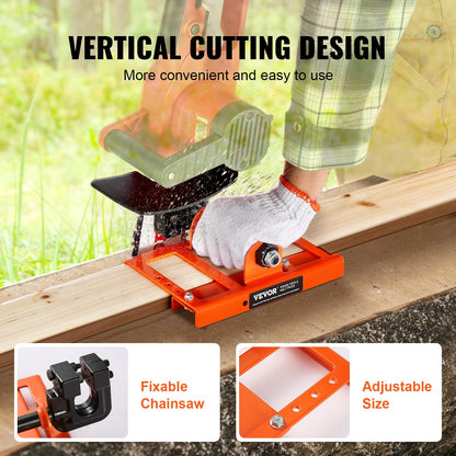 Chainsaw Mill, Vertical Lumber Cutting Guide with 5.1-15.2cm Cutting Width, Cast Iron Portable Timber Chainsaw Attachment, Lightweight Wood Timber Milling Attachment for Builders and Woodworkers - Image 5