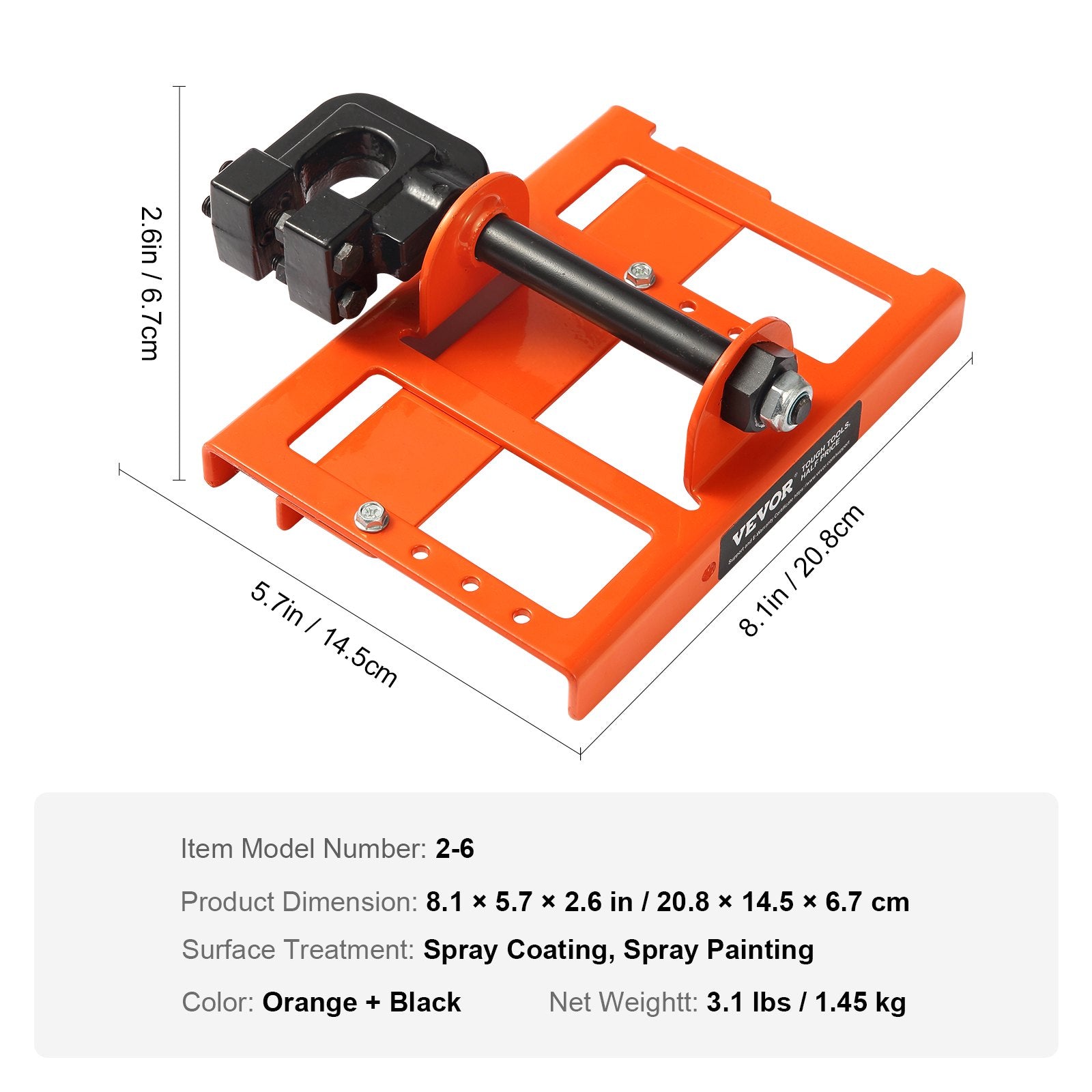 Chainsaw Mill, Vertical Lumber Cutting Guide with 5.1-15.2cm Cutting Width, Cast Iron Portable Timber Chainsaw Attachment, Lightweight Wood Timber Milling Attachment for Builders and Woodworkers - Image 7
