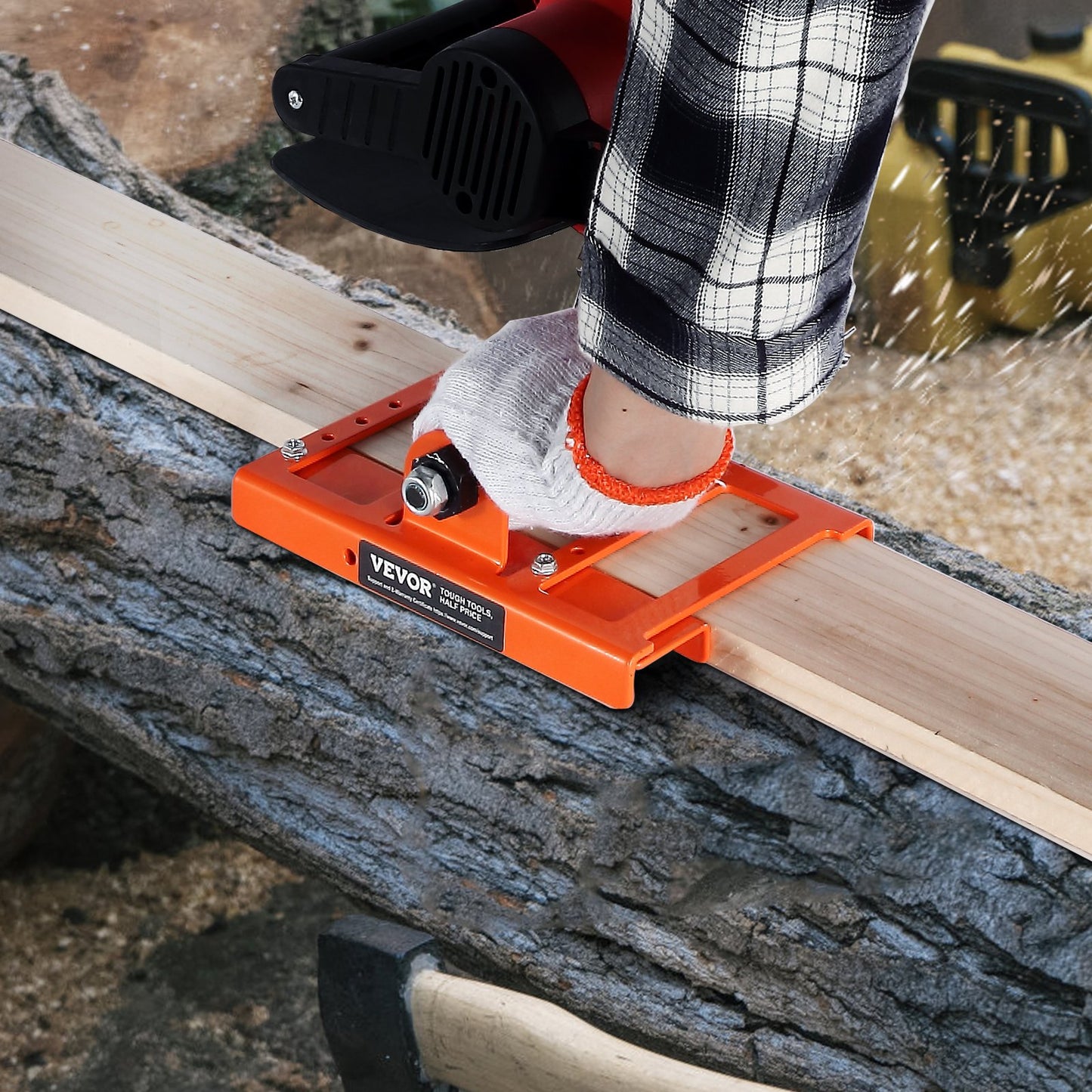Chainsaw Mill, Vertical Lumber Cutting Guide with 5.1-15.2cm Cutting Width, Cast Iron Portable Timber Chainsaw Attachment, Lightweight Wood Timber Milling Attachment for Builders and Woodworkers - Image 8