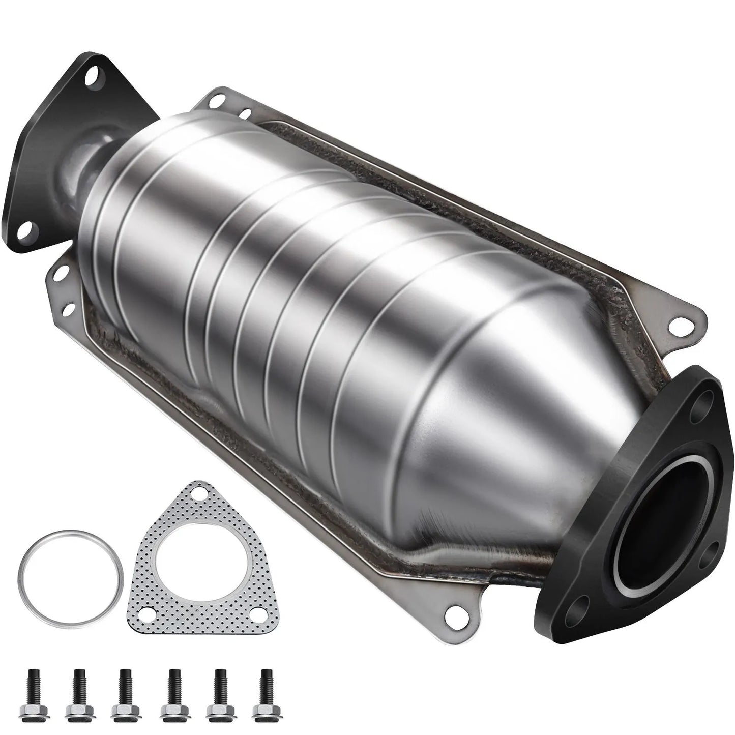 Catalytic Converter Compatible with 1998-2002 Honda Accord 2.3L, Direct-Fit High Flow Series Cat Converter, Stainless Steel Exhaust Converter Pipe with Flange Design & Gasket (OBD III Compliant)
