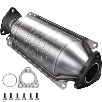 Catalytic Converter Compatible with 1998-2002 Honda Accord 2.3L, Direct-Fit High Flow Series Cat Converter, Stainless Steel Exhaust Converter Pipe with Flange Design & Gasket (OBD III Compliant)