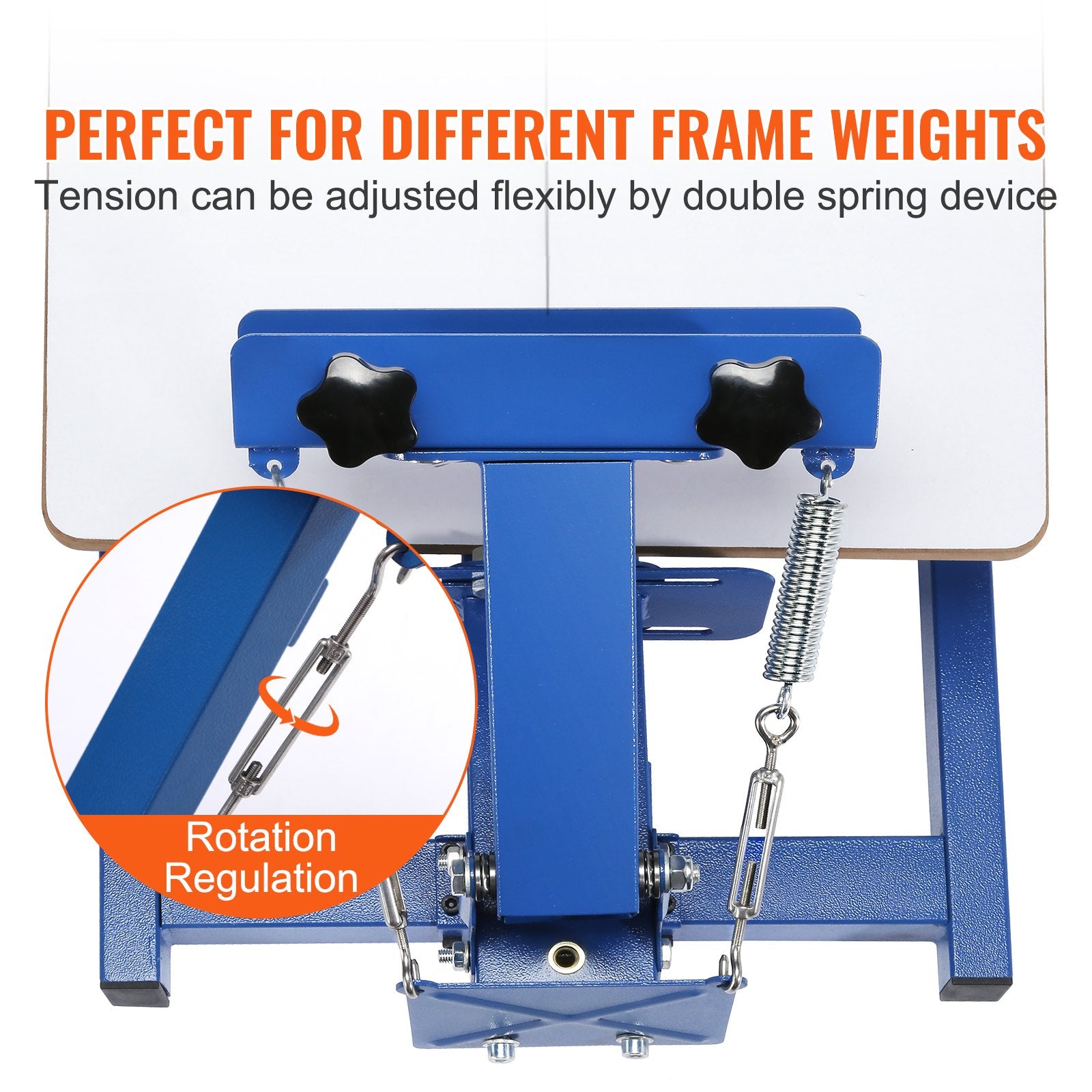 Screen Printing Machine, 1 Color 1 Station Silk Screen Printing Press, 21.2x17.7in / 54x45cm Screen Printing Press, Double-layer Positioning Pallet, Adjustable Tension for T-shirt DIY Printing - Image 3