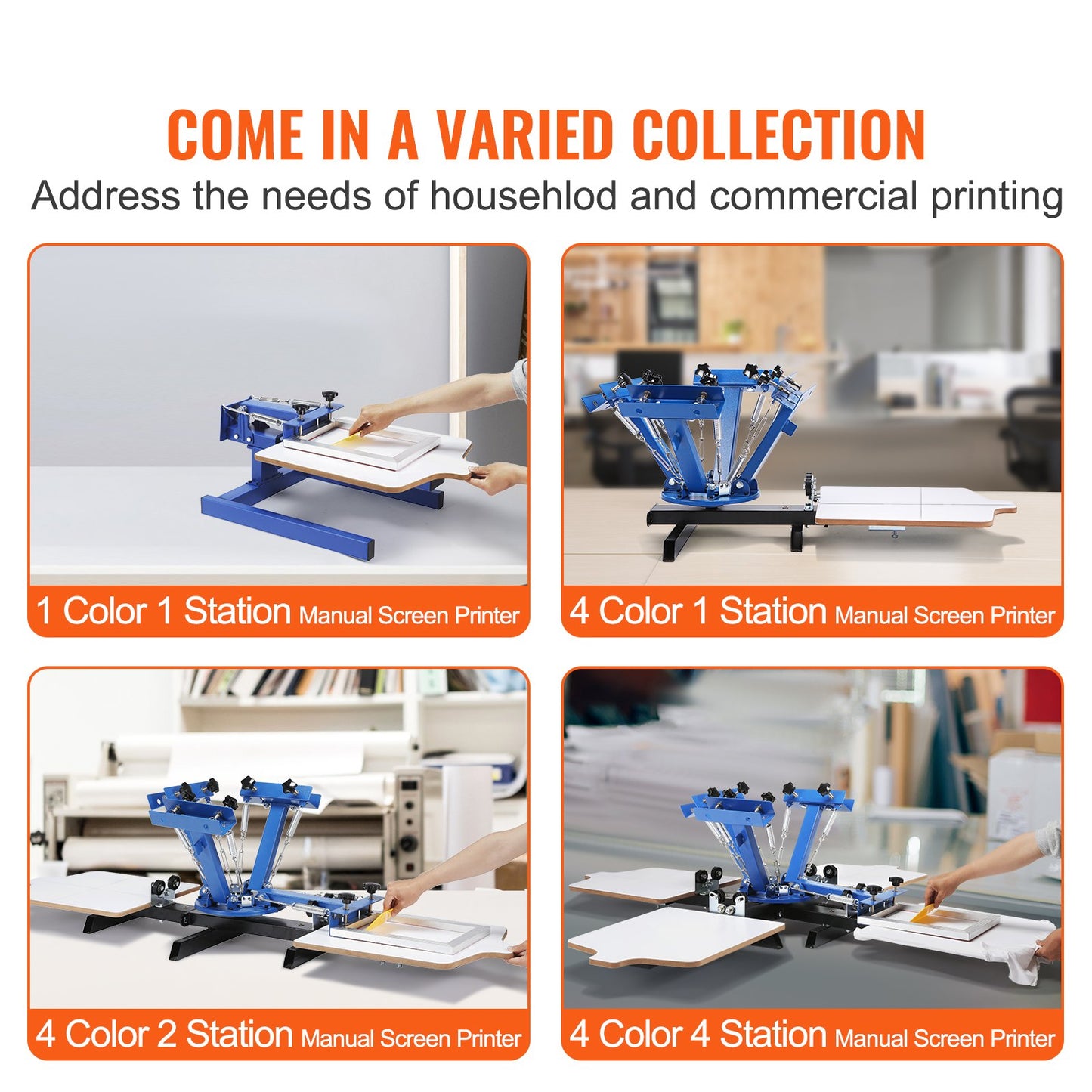 4 Color 1 Station Silk Screening Screenprint Press Screen Printing Machine - Image 6