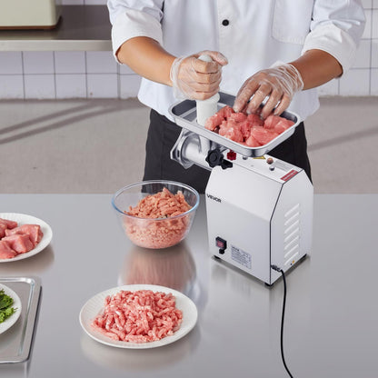 Commercial Electric Meat Grinder 9.2 Lbs/Min Sausage Stuffer Maker Kitchen - Image 8
