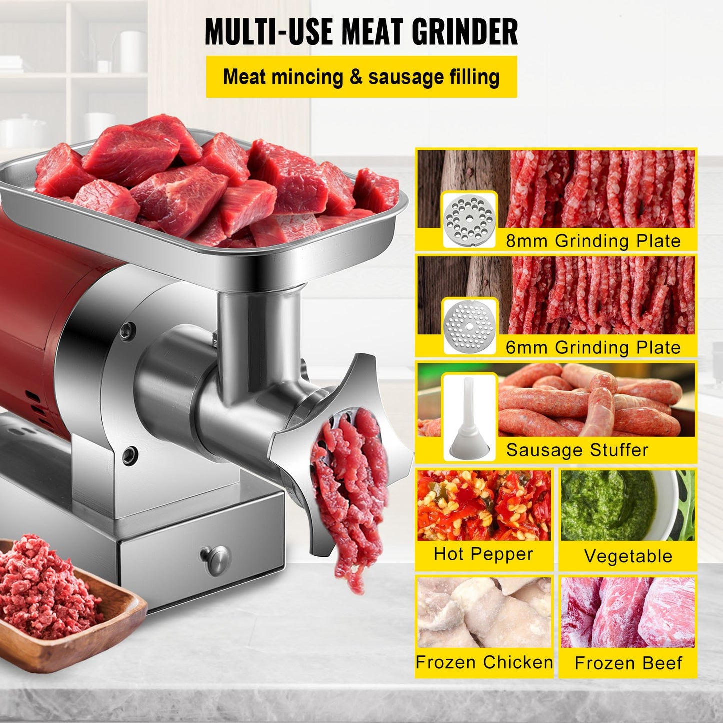 Electric Meat Grinder Machine Electric Meat Mincer 661 Lbs/Hour 1100W - Image 5