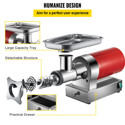 Electric Meat Grinder Machine Electric Meat Mincer 661 Lbs/Hour 1100W - Image 6
