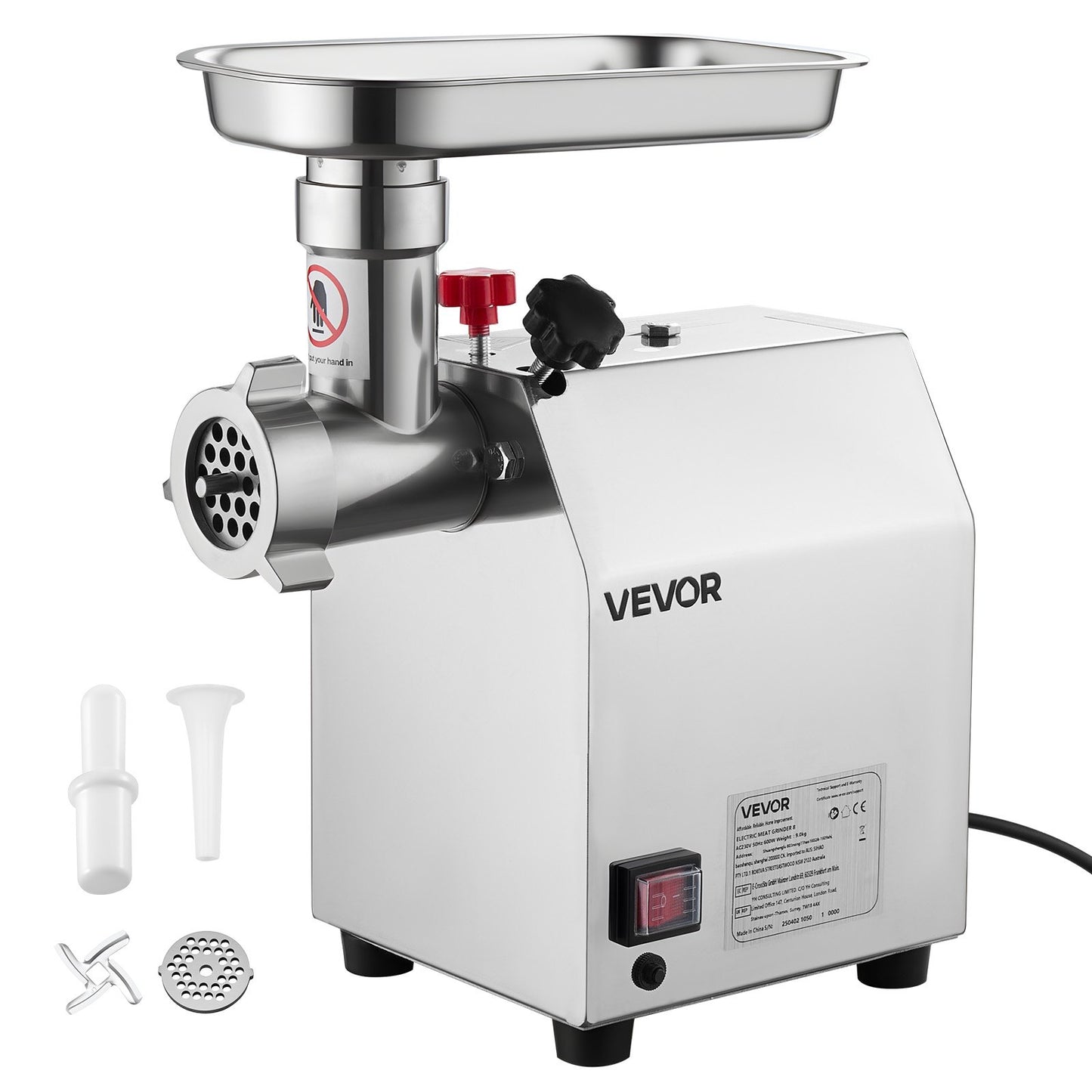 Commercial Electric Meat Grinder 4.5 Lbs/Min Sausage Stuffer Maker Kitchen - Image 9