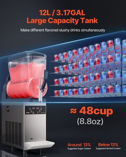 12L Commercial Slushy Machine Margarita Smoothie Frozen Drink Maker - Image 2