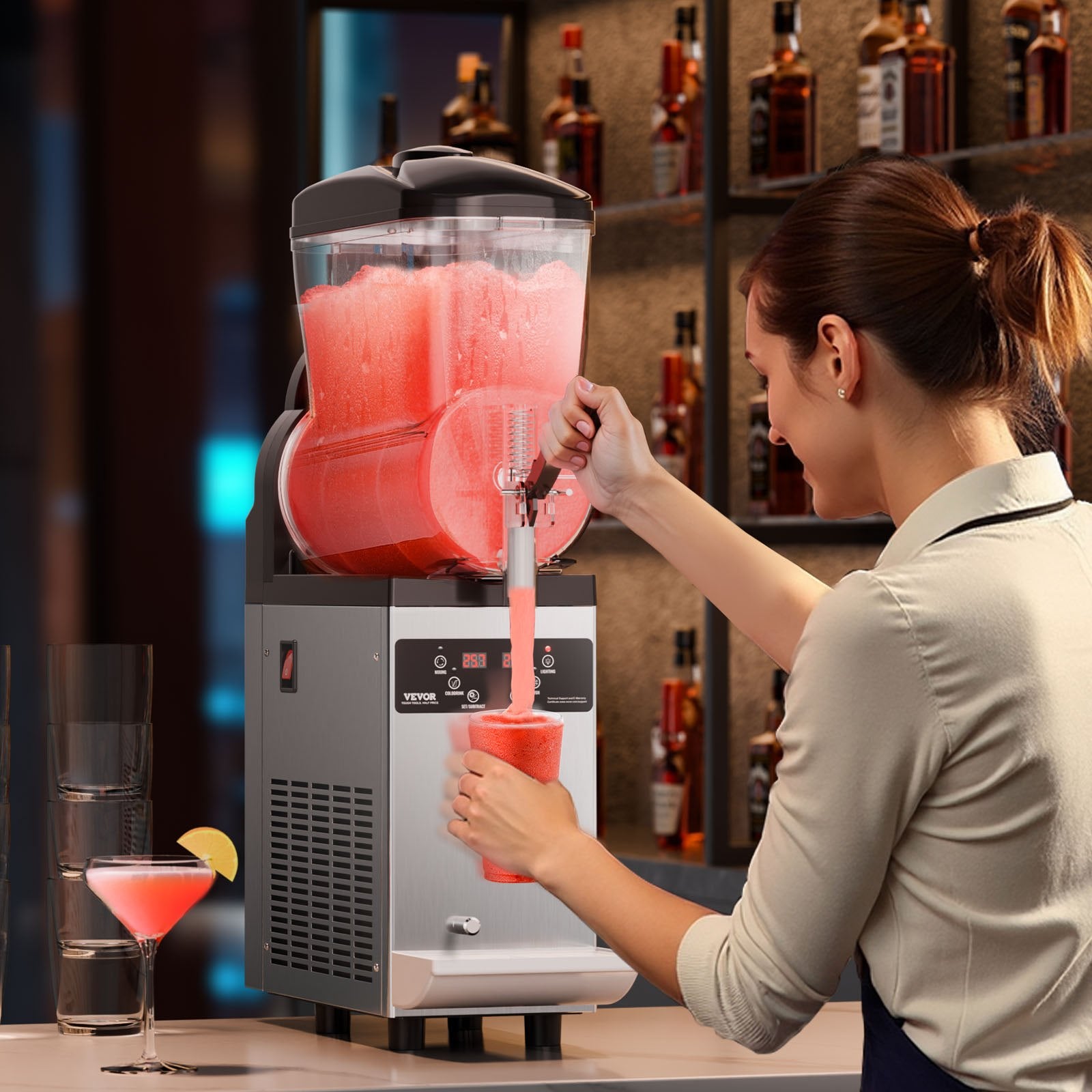 12L Commercial Slushy Machine Margarita Smoothie Frozen Drink Maker - Image 8
