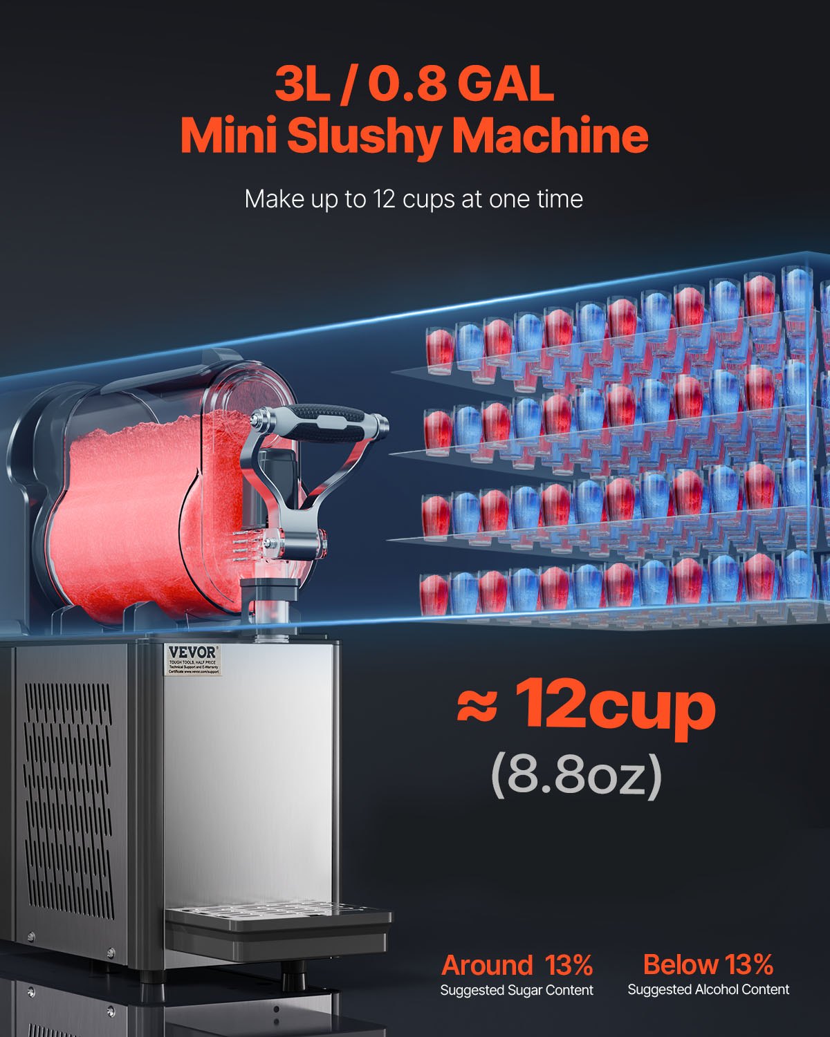 3L Commercial Slushy Machine Margarita Smoothie Frozen Drink Maker - Image 2