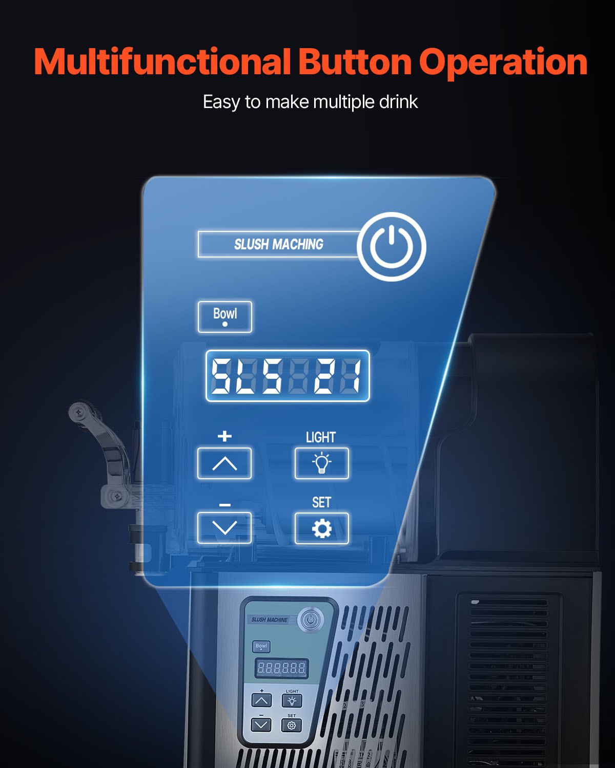 3L Commercial Slushy Machine Margarita Smoothie Frozen Drink Maker - Image 4